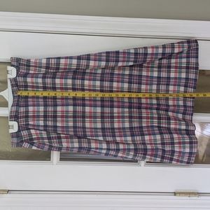 TWO Vintage Preppy Madras Skirts